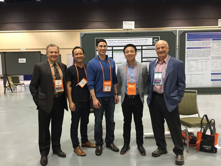 VMR Institute's Dr. Jerry Sebag, Researchers Kenneth Yee, Carlo Garcia, Justin Nguyen, and Doheny Eye Institute's Dr. Sadun